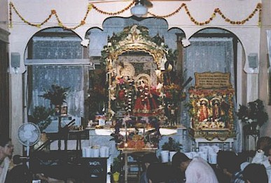 Alter in Columbus temple on Janmastami