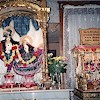 View of front alter with deities in green