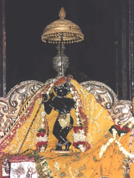 Radharaman Deity in Vrindavan, India.
