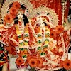 Sri Sri Radha Natabara in orange